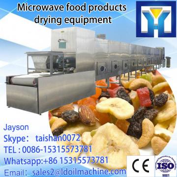 Continuous microwave drying and sterilizing machine for seasoning