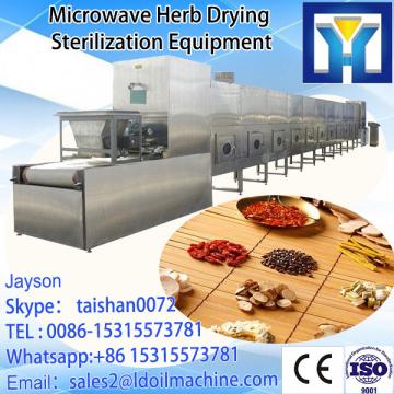Industrial microwave drying and roasting oven for peanuts