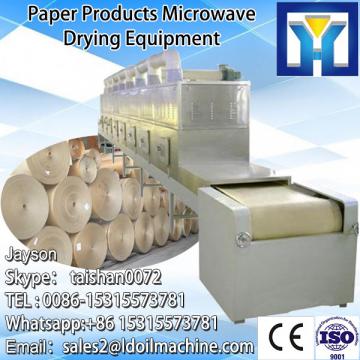 Tunnel type microwave drying and roasting machine for peanuts